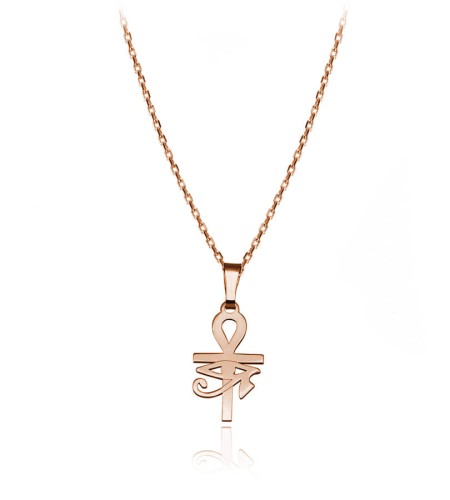 naszyjnik Krzyż Anhk Oko Horusa