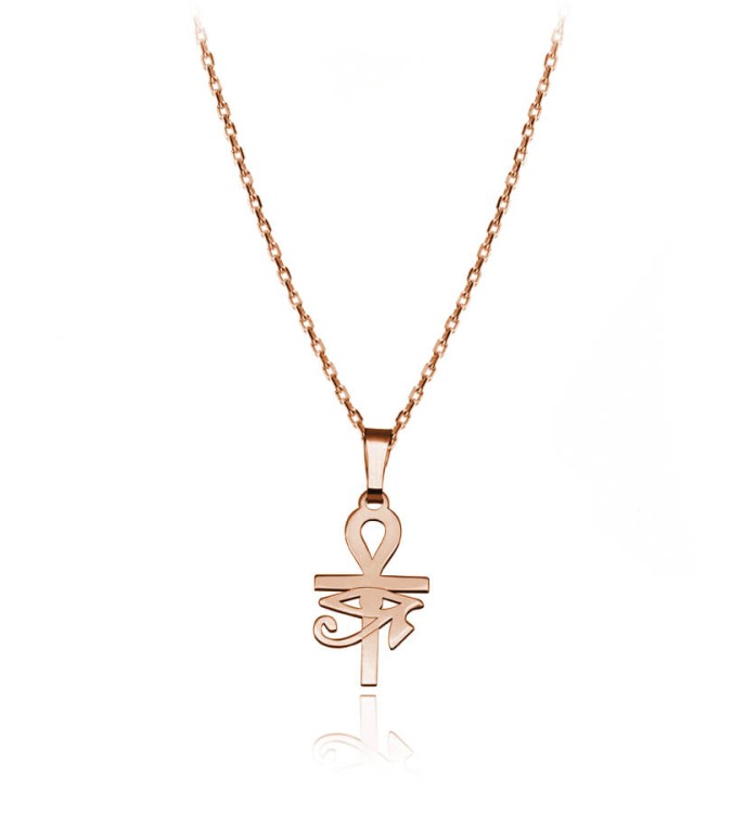 naszyjnik Krzyż Anhk Oko Horusa