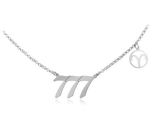 naszyjnik liczby anielskie znak zodiaku