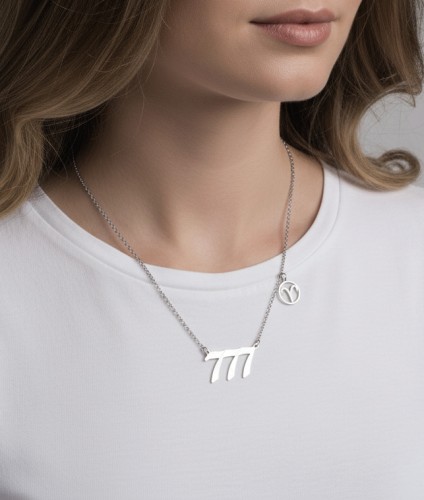 naszyjnik liczby anielskie znak zodiaku