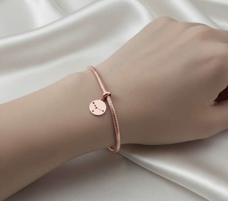 zawieszka znak zodiaku różowe złoto