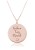 złoty naszyjnik kocham twój uśmiech różowe złoto