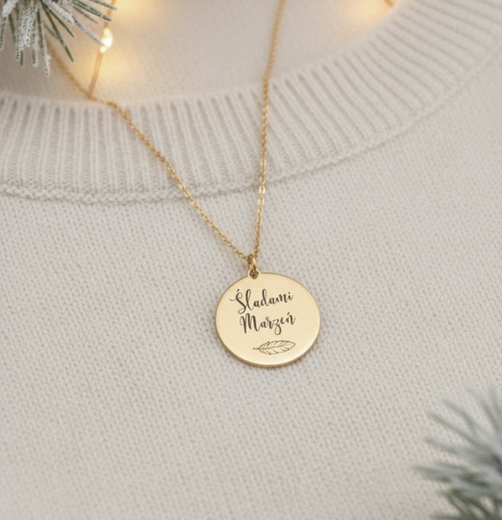 śladami marzeń naszyjnik medalion
