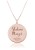naszyjnik Śladami Marzeń medalion grawer różowe złoto