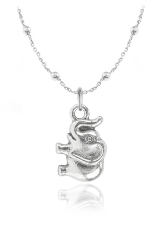 naszyjnik słonik łańcuszek kulki