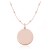 naszyjnik medalion różowe złoto głańcuszek kulki