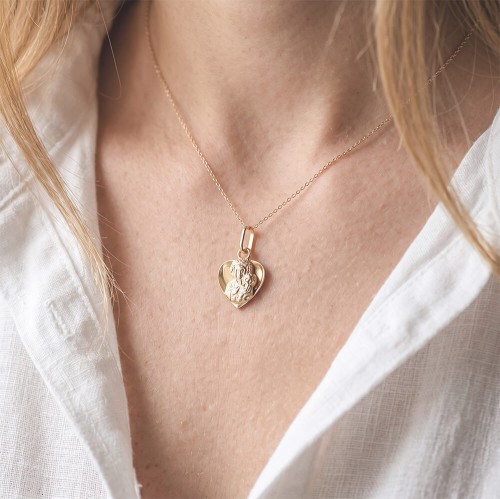 medalik Matka Boska pamiątka Chrztu Pierwszej Komunii złoto 585