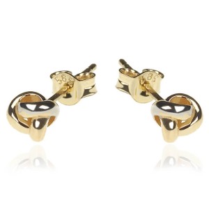 kolczyki ze złota 585 węzełki