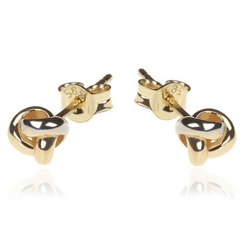 kolczyki ze złota 585 węzełki