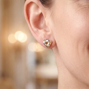 kolczyki ze złota 585 węzełki