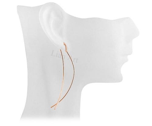 długie kolczyki przekładane