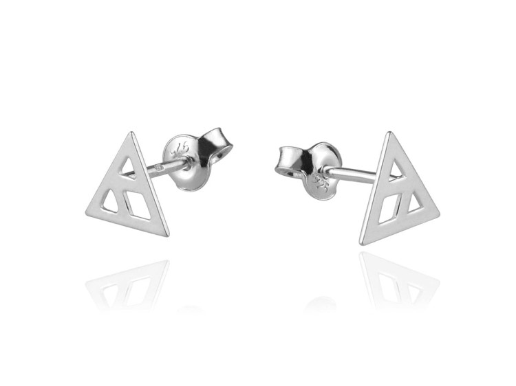 kolczyki z trójkątem