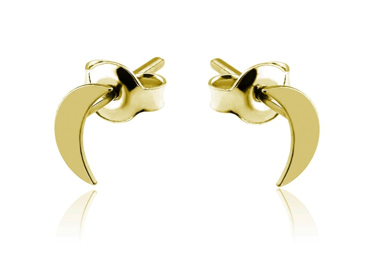 kolczyki złote księżyce