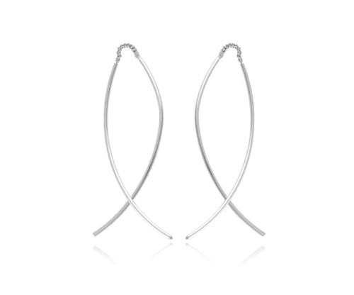 kolczyki przekładane przez ucho