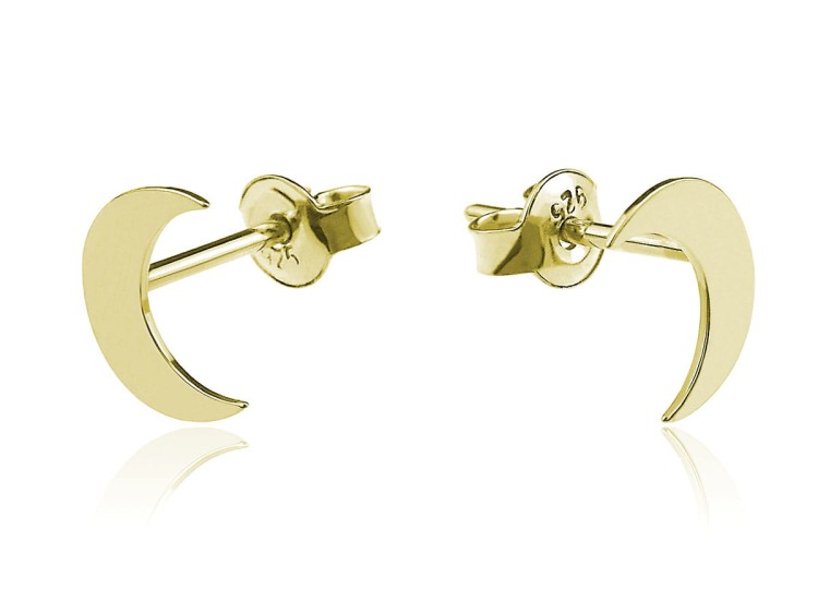 kolczyki złote księżyce