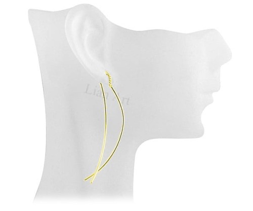 kolczyki przewlekane przez ucho