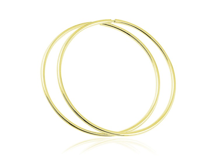 złote kolczyki koła