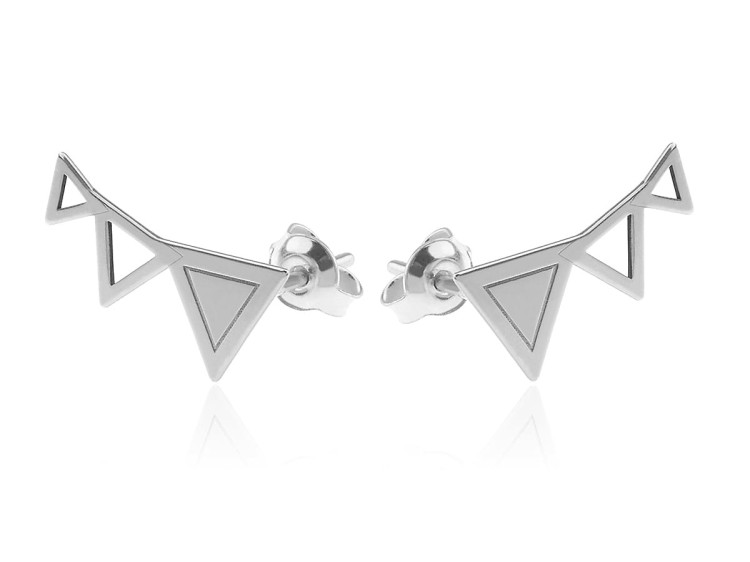 kolczyki nausznice trójkaty