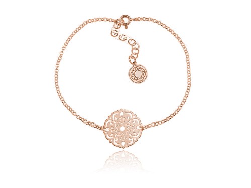 bransoletka rozeta różowe złoto