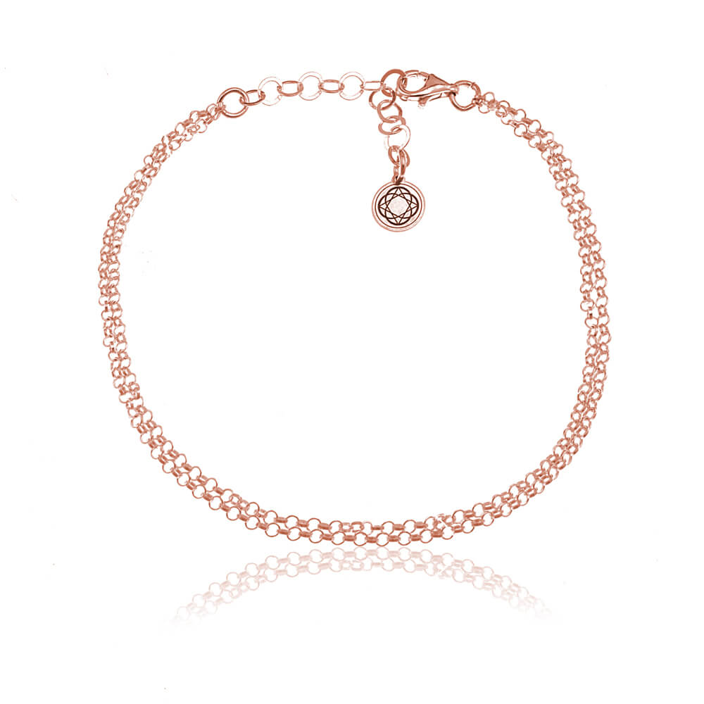 Bransoletka Lana - podwójna - rose gold